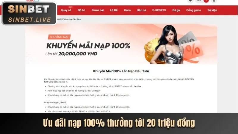 Banner khuyến mãi thưởng nạp lần đầu cho game bắn cá C54 Đá Gà